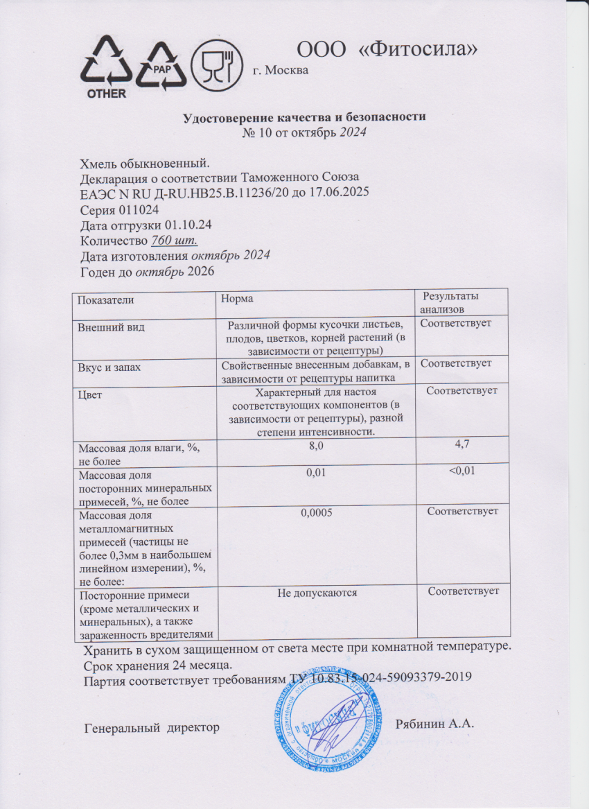Паспорт №011024